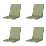 Madison - Stapelstoelkussen Basic - Groen - 97x49x3cm - Set van 4