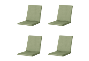 Madison - Stapelstoelkussen Basic - Groen - 97x49x3cm - Set van 4