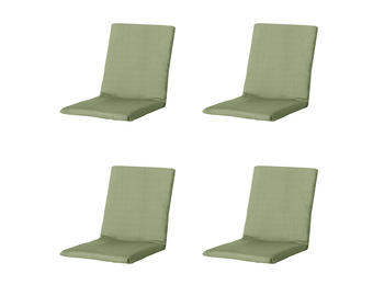 Madison - Stapelstoelkussen Basic - Groen - 97x49x3cm - Set van 4