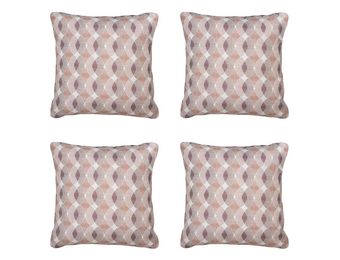 Madison - Sierkussen Rae - Bruin - 50x50x10cm - Set van 4