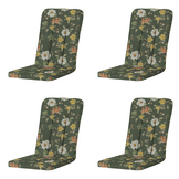 Madison - Tuintstoelkussen Hoge Rug Julliete - Multikleur - 110x48x6cm - Set van 4