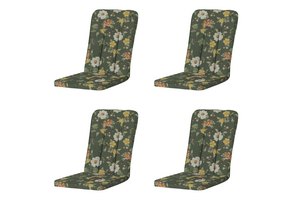 Madison - Tuintstoelkussen Hoge Rug Julliete - Multikleur - 110x48x6cm - Set van 4