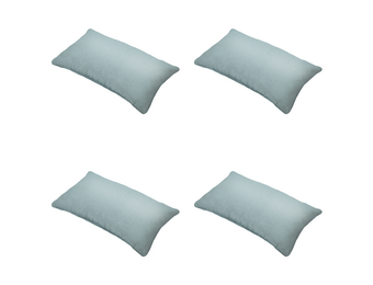 Madison - Sierkussen Eco-line - Blauw - 30x50x10cm - Set van 4