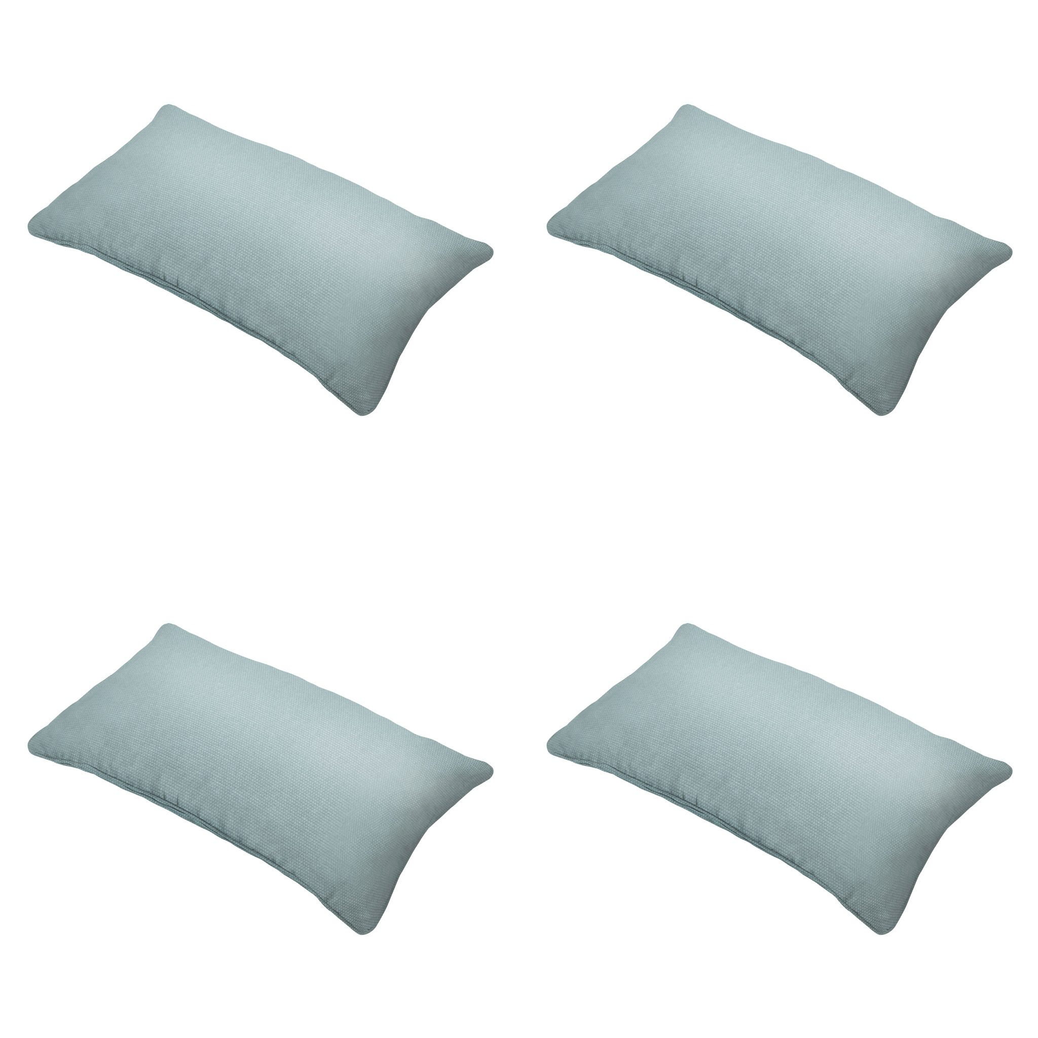 Madison - Sierkussen Eco-line - Blauw - 30x50x10cm - Set van 4