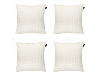 Madison - Sierkussen Madison Home - Wit - 45x45x10cm - Set van 4