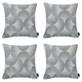 Madison - Sierkussen Napels - Grijs - 50x50x10cm - Set van 4