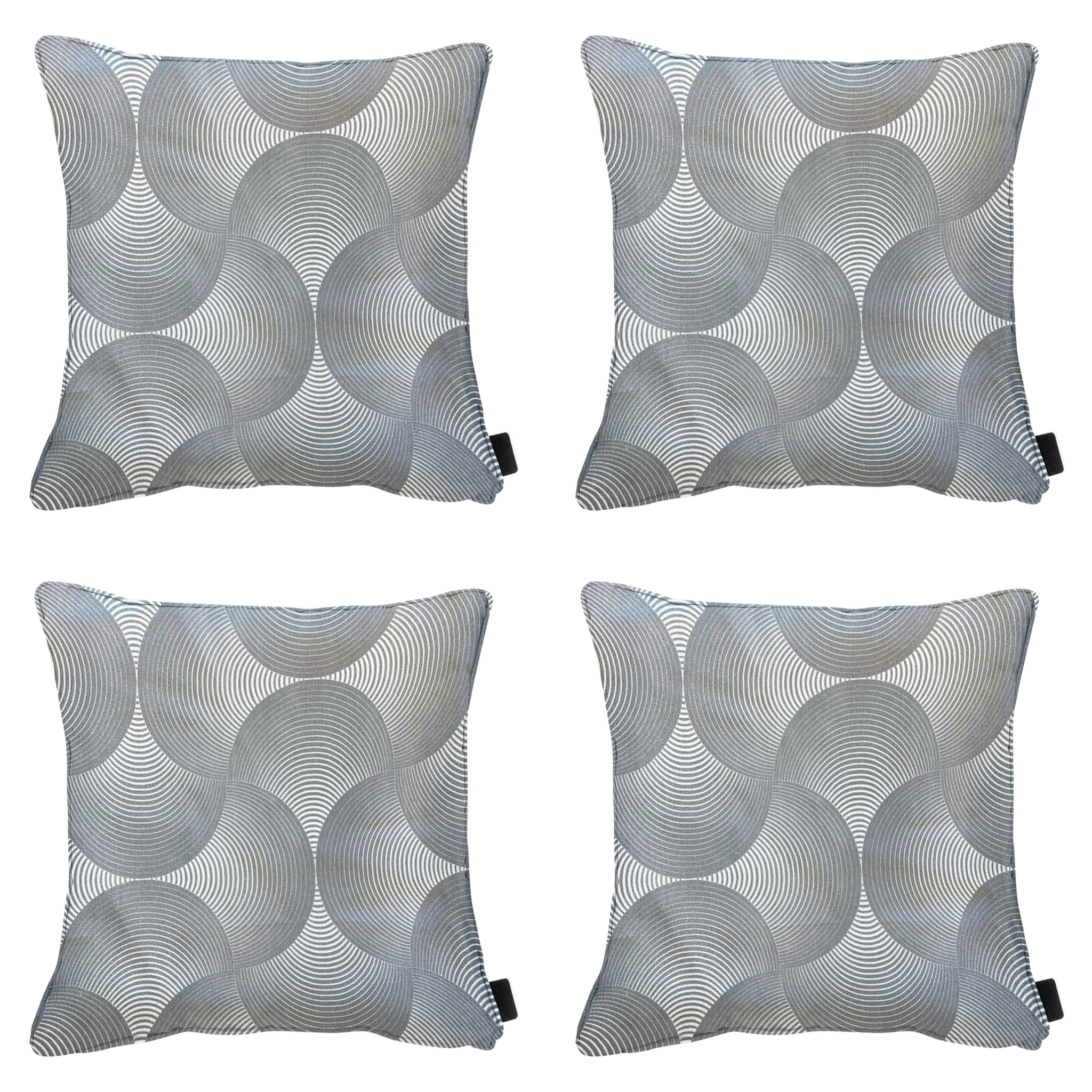 Madison - Sierkussen Napels - Grijs - 50x50x10cm - Set van 4