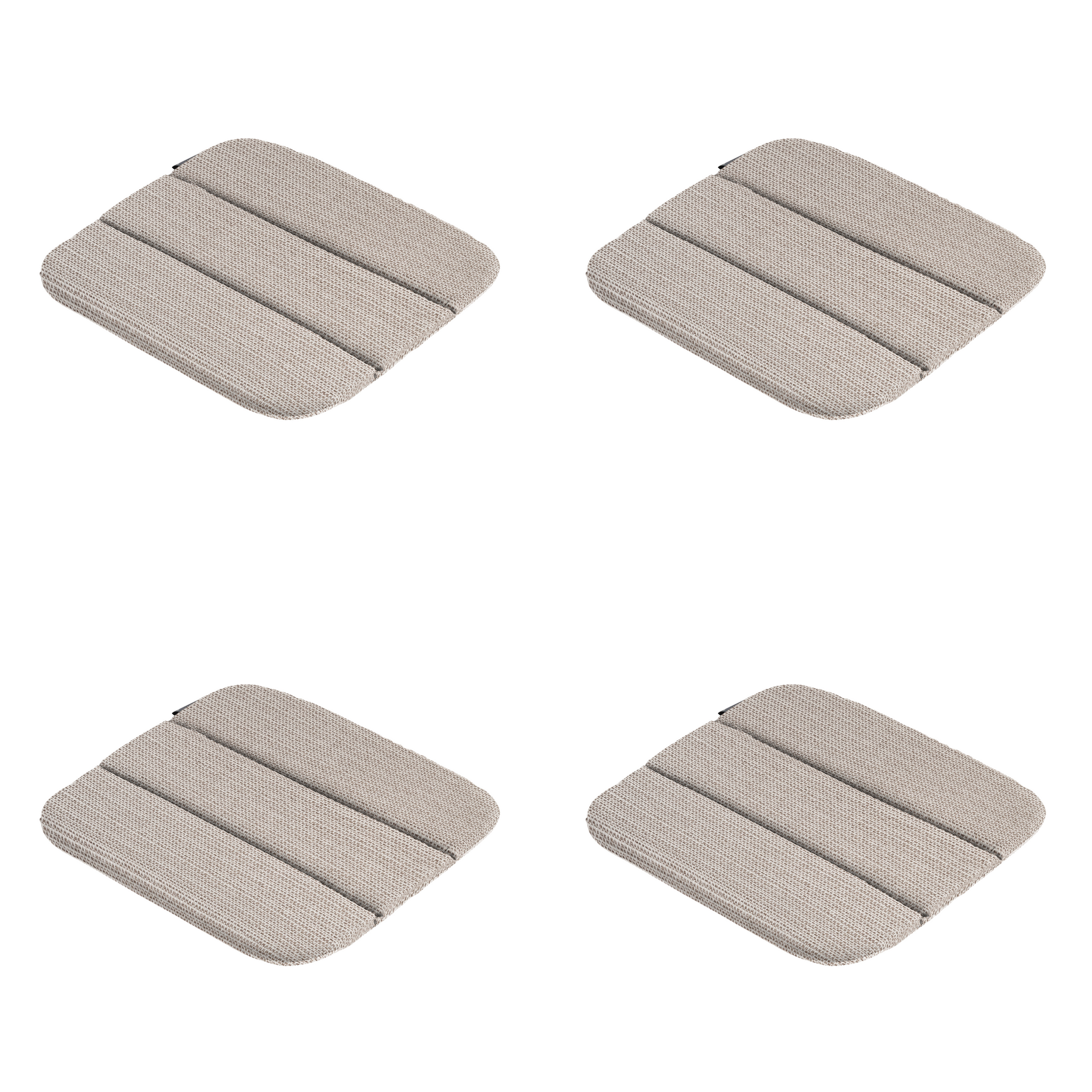 Madison - Zitkussen Richmond - Beige - 40x40x3cm - Set van 4