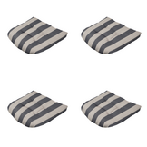 Madison - Zitkussen Amora - Grijs - 46x46x6cm - Set van 4