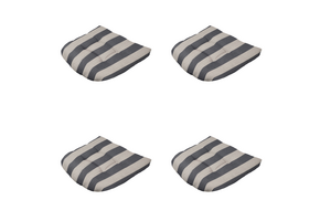 Madison - Zitkussen Amora - Grijs - 46x46x6cm - Set van 4