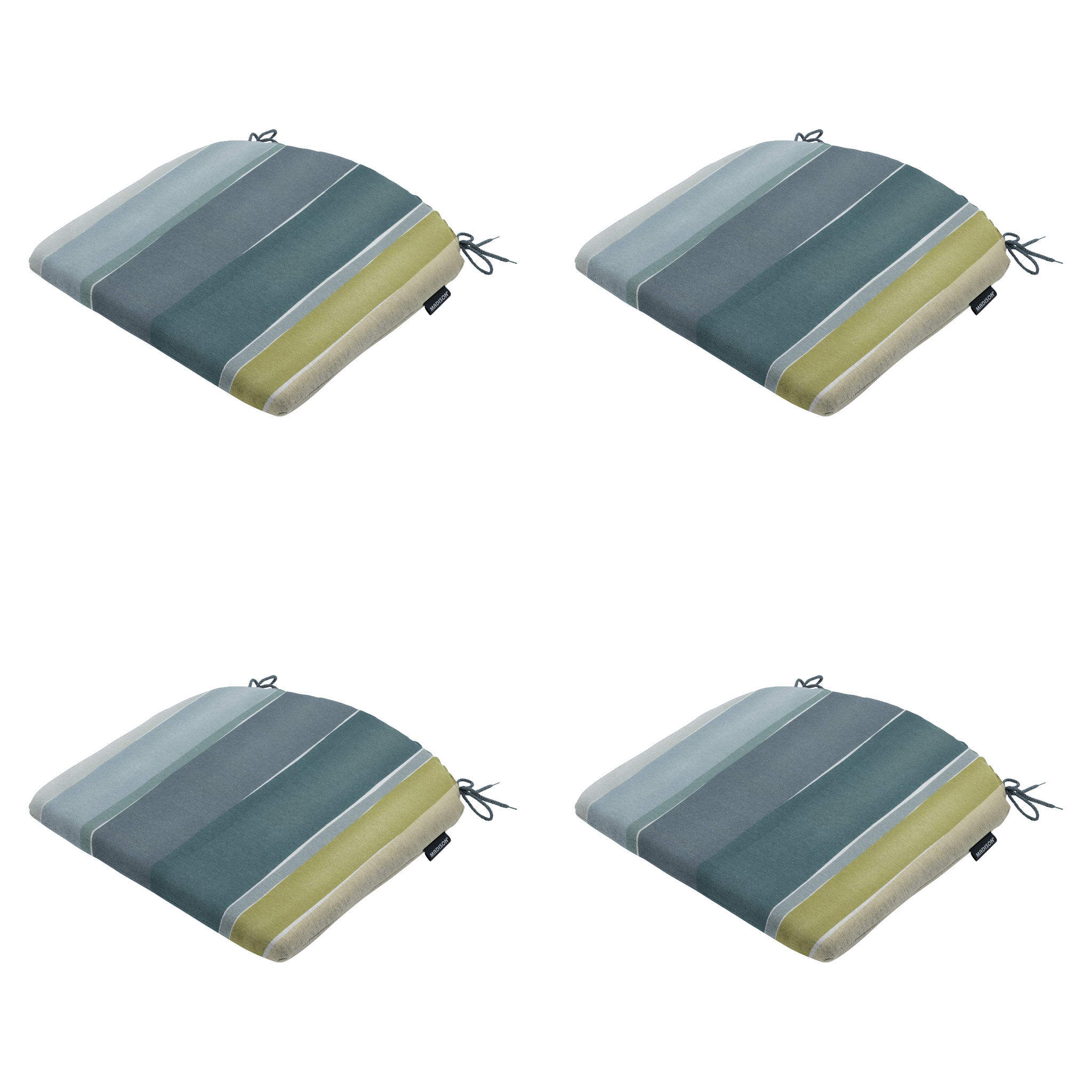 Madison - Zitkussen Nox - Mulitkleur - 46x48x4,5cm - Set van 4