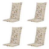 Madison - Kussen hoge rug Aria - Beige - 123x50x5cm - Set van 4