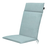 Madison - Tuintstoelkussen Hoge Rug Eco-line - Blauw - 120x50x4cm - Set van 4