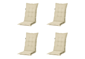 Madison - Kussen hoge rug Richmond - Beige - 123x50x6cm - Set van 4