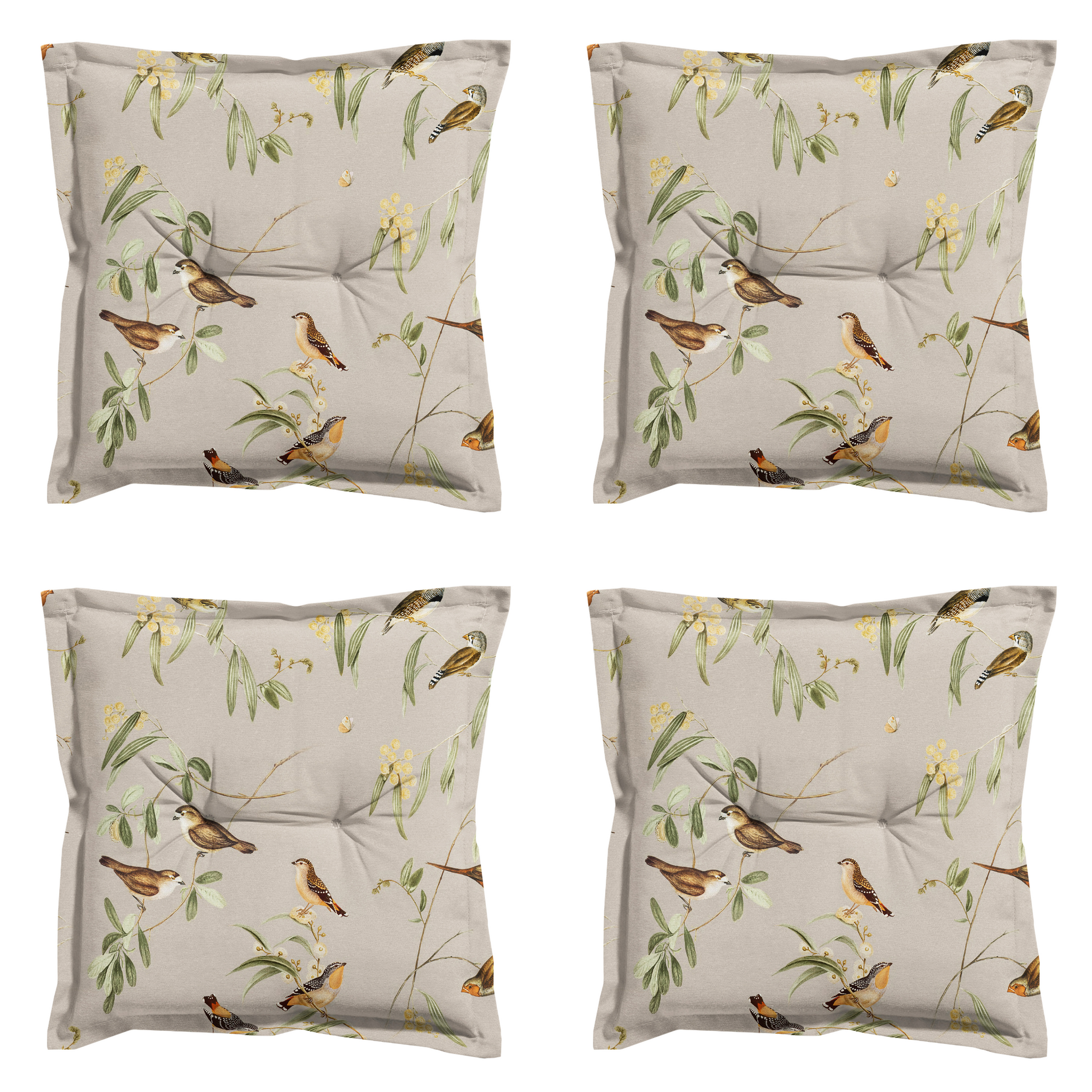 Madison - Zitkussen Aria - Beige - 50x50x7cm - Set van 4