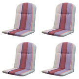 Madison - Kuipstoelkussen Hoge rug Nox - Mulitkleur - 96x45x3,5cm - Set van 4