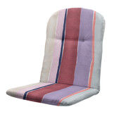 Madison - Kuipstoelkussen Hoge rug Nox - Mulitkleur - 96x45x3,5cm - Set van 4