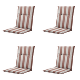 Madison - Kussen lage rug Amora - Bruin - 105x50x6cm - Set van 4