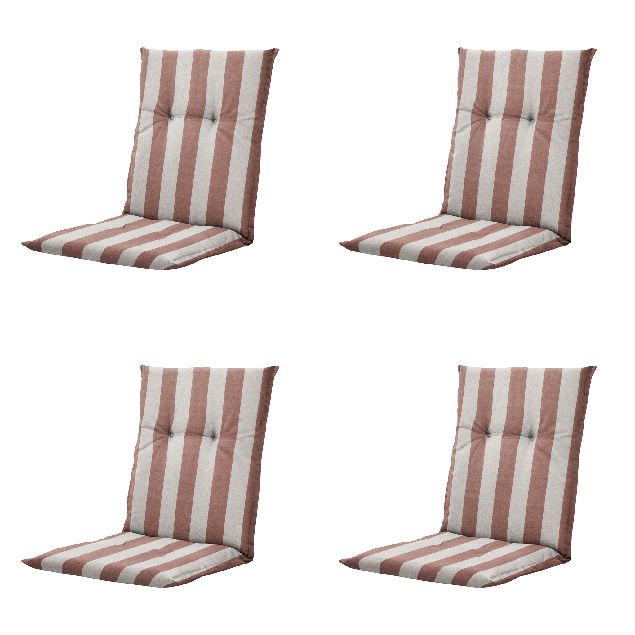 Madison - Kussen lage rug Amora - Bruin - 105x50x6cm - Set van 4