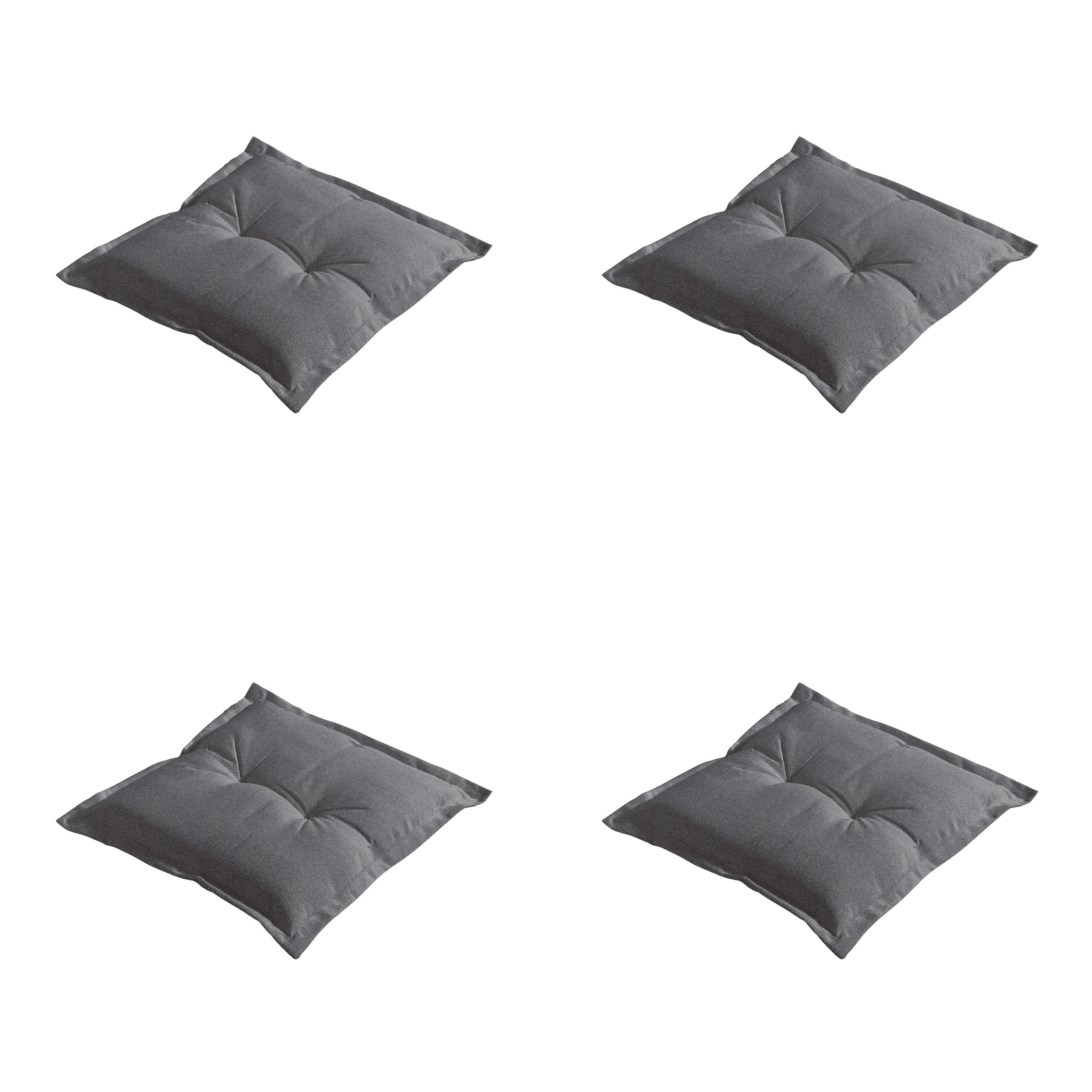 Madison - Zitkussen Manchester - Grijs - 50x50x7cm - Set van 4