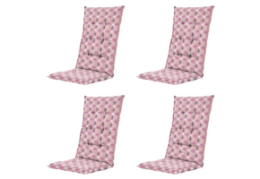 Madison - Kussen hoge rug Rae - Paars - 123x50x5cm - Set van 4