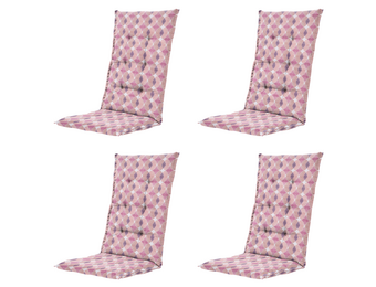 Madison - Kussen hoge rug Rae - Paars - 123x50x5cm - Set van 4