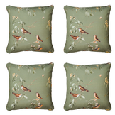 Madison - Sierkussen Aria - Groen - 50x50x10cm - Set van 4