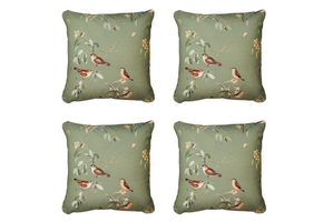 Madison - Sierkussen Aria - Groen - 50x50x10cm - Set van 4