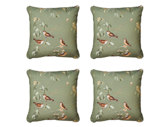 Madison - Sierkussen Aria - Groen - 50x50x10cm - Set van 4