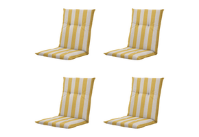 Madison - Kussen lage rug Amora - Geel - 105x50x6cm - Set van 4