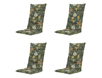 Madison - Kussen hoge rug Julliete - Multikleur - 123x50x5cm - Set van 4