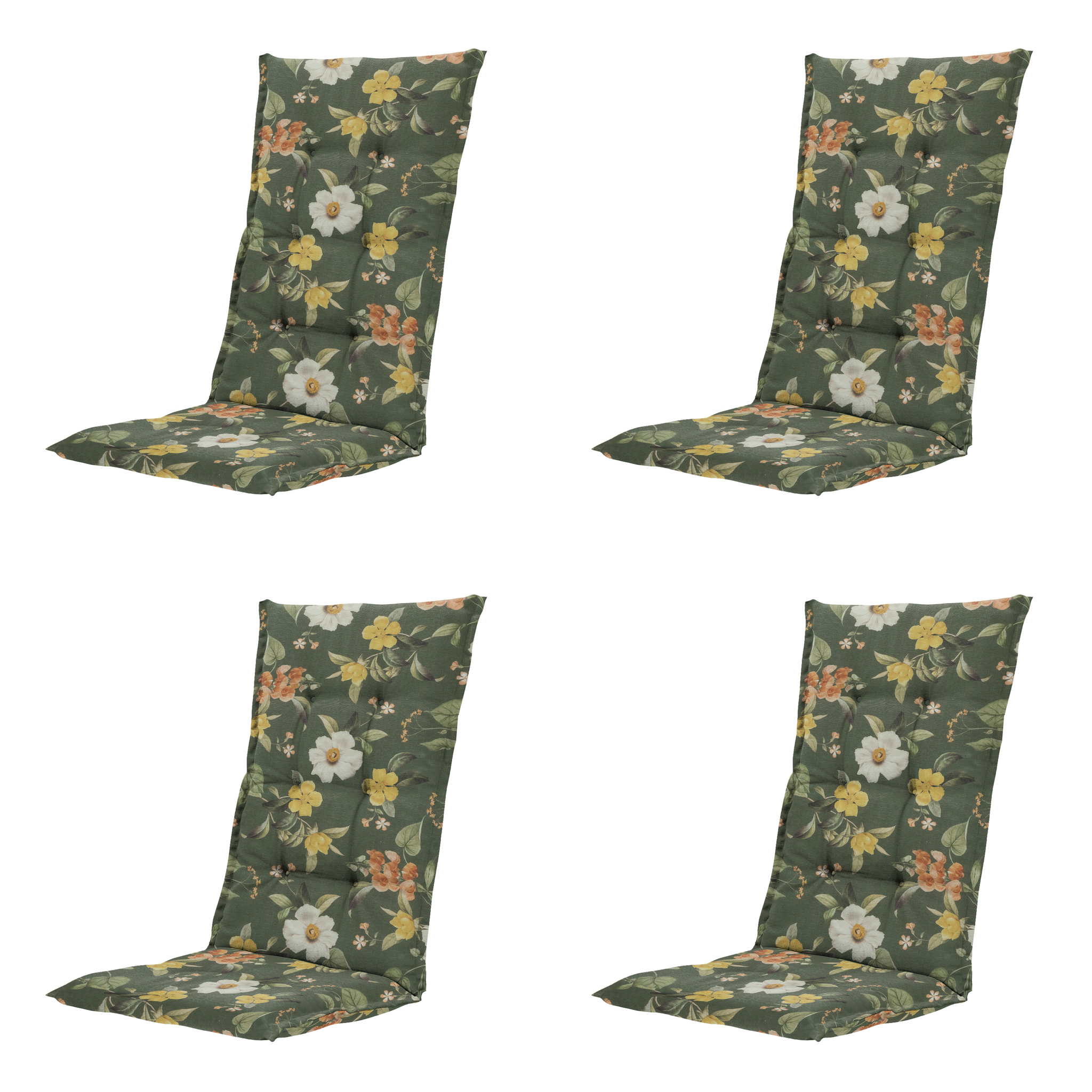 Madison - Kussen hoge rug Julliete - Multikleur - 123x50x5cm - Set van 4