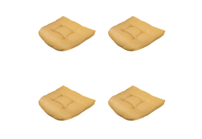 Madison - Zitkussen Napels - Geel - 46x46x6cm - Set van 4