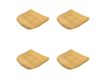 Madison - Zitkussen Napels - Geel - 46x46x6cm - Set van 4