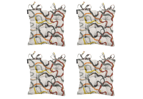 Wolken - Zitkussen Gestikt - Set van 4