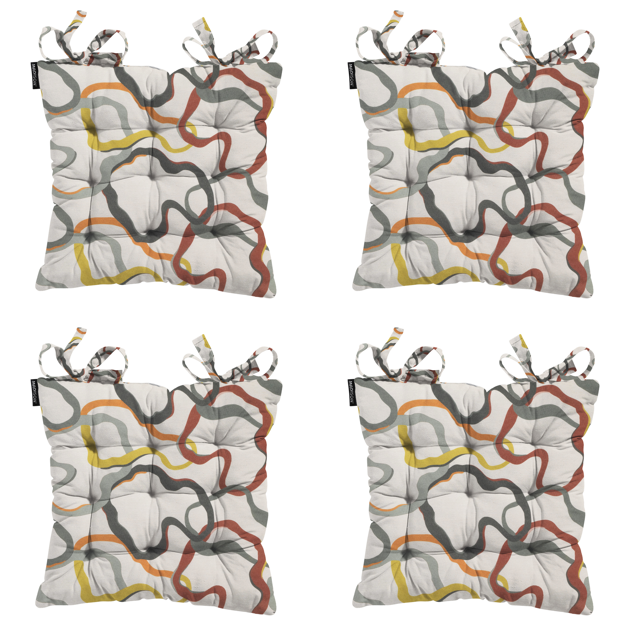 Wolken - Zitkussen Gestikt - Set van 4