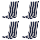 Amora - Kussen gestikt hoge rug - Set van 4