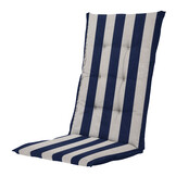 Madison - Kussen hoge rug Amora - Blauw - 123x50x5cm - Set van 4