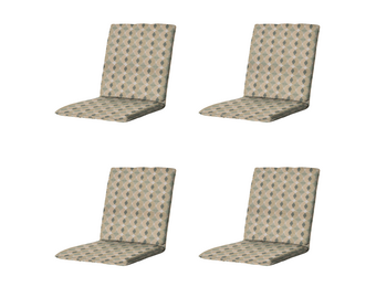 Madison - Stapelstoelkussen Rae - Groen - 97x49x5cm - Set van 4