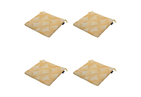 Madison - Zitkussen Napels - Geel - 40x40x4,5cm - Set van 4