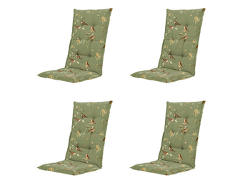 Madison - Kussen hoge rug Aria - Groen - 123x50x5cm - Set van 4