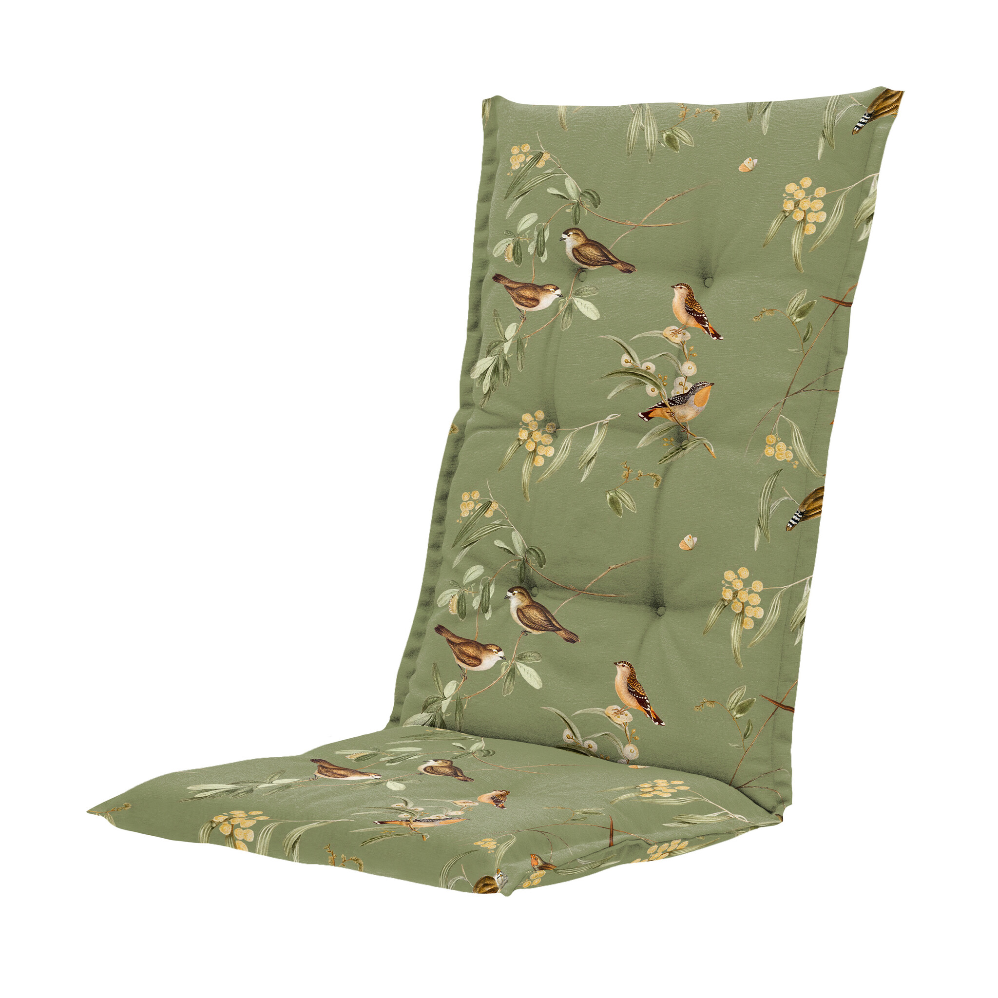 Madison - Kussen hoge rug Aria - Groen - 123x50x5cm - Set van 4