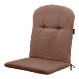 Madison - Kuipstoelkussen Hoge rug Panama - Bruin - 96x45x3,5cm - Set van 4