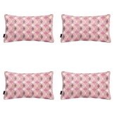 Madison - Sierkussen Rae - Paars - 30x50x10cm - Set van 4