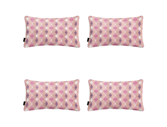 Madison - Sierkussen Rae - Paars - 30x50x10cm - Set van 4