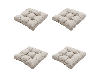 Madison - Zitkussen Panama - Beige - 47x47x10cm - Set van 4