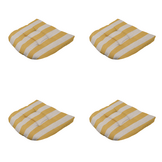 Madison - Zitkussen Amora - Geel - 46x46x6cm - Set van 4