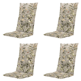 Elisa - Kussen hoge rug Gestikt - Set van 4