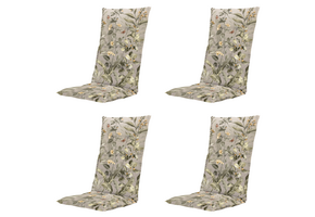 Elisa - Kussen hoge rug Gestikt - Set van 4