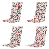 Wolken - Kussen Gestikt hoge rug - Set van 4